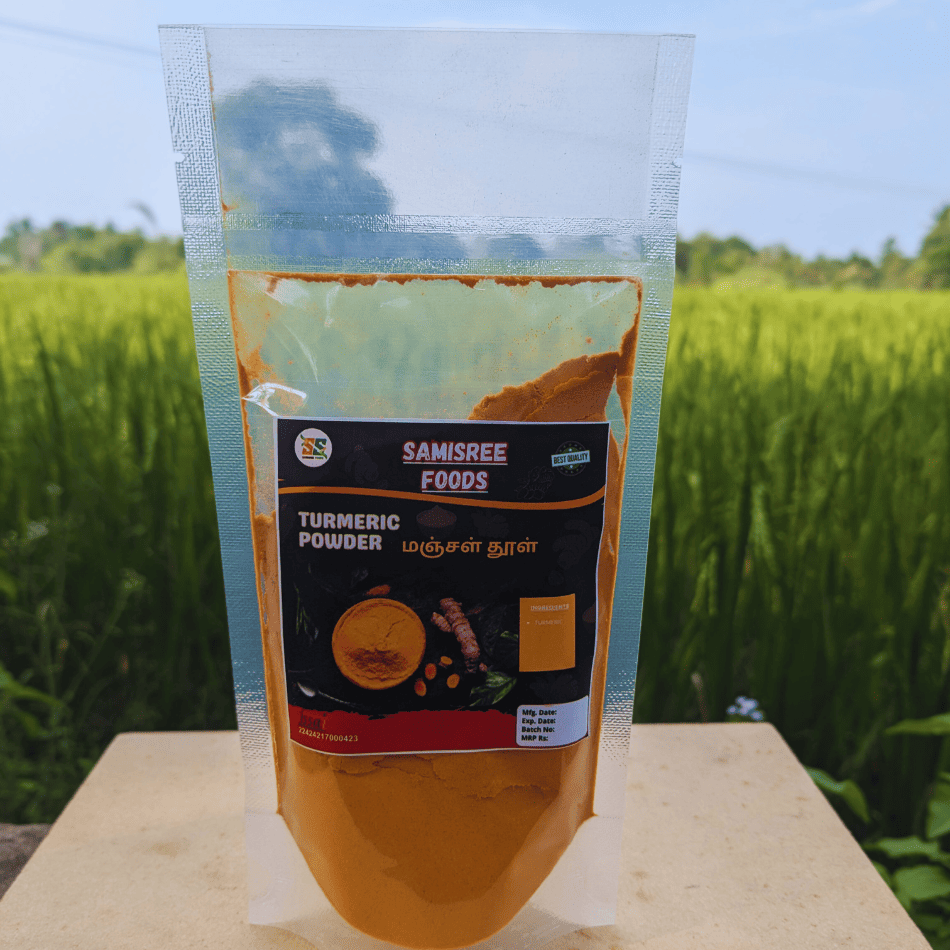 Samisree Foods Pure Turmeric Powder – High in Curcumin & 100% Natural