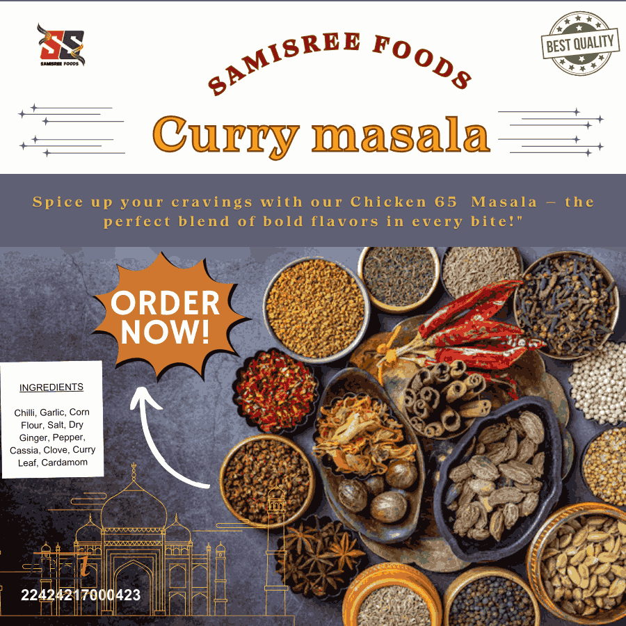 "Best Curry Masala Powder – Rich, Aromatic & Mildly Spicy-Samisree Foods"