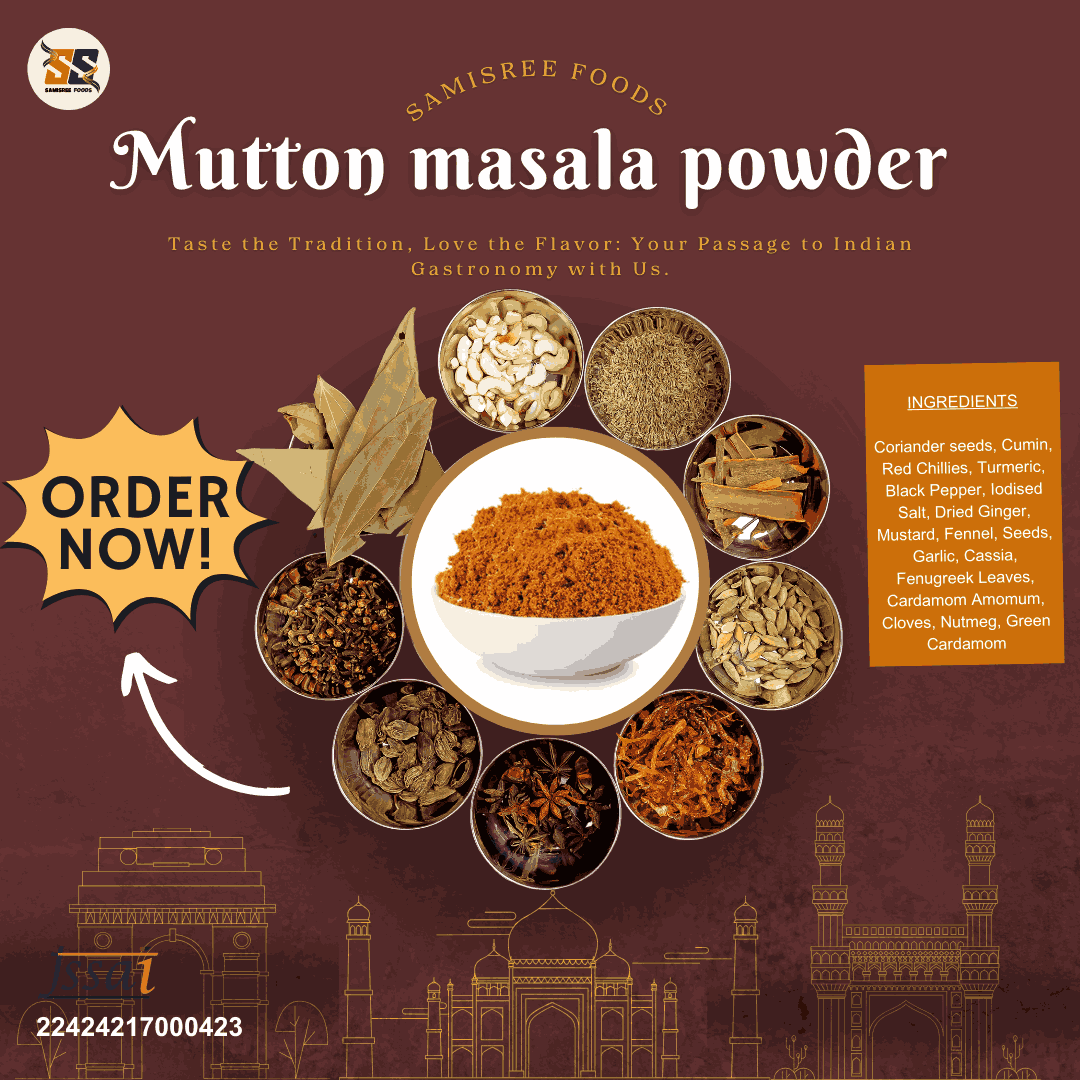 "Buy Mutton Masala Online – Rich, Aromatic & 100% Natural-Samisree Foods Mutton Masala"